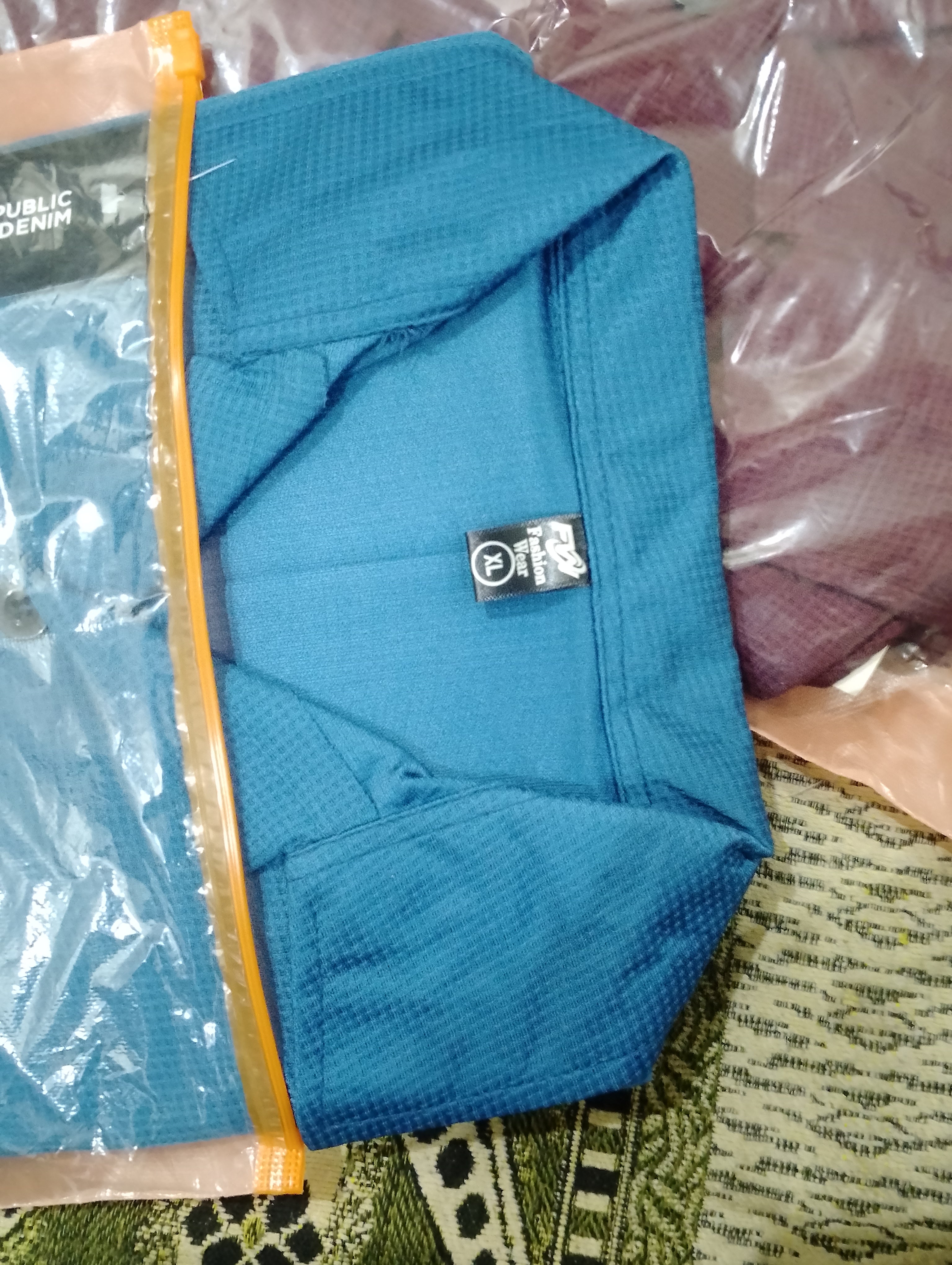 3pc Premium Co-ord Set for mens -  Waffel  Thunder SKY Blue