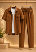 Premium Co-ord Set for mens - Brown
