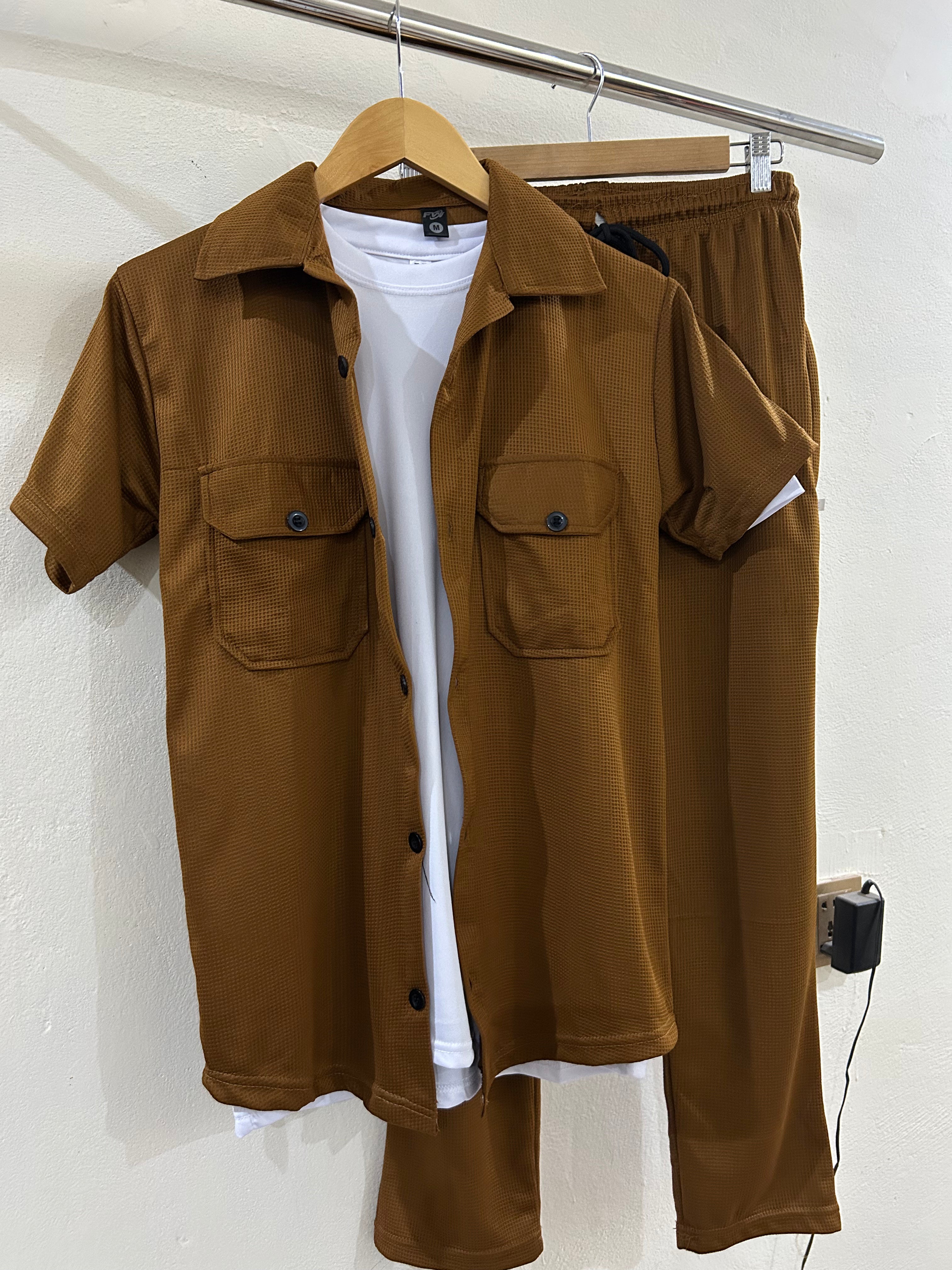 Premium Co-ord Set for mens - Brown