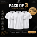 Clearance Sale -Pack Of 3- White Shirt Tee's