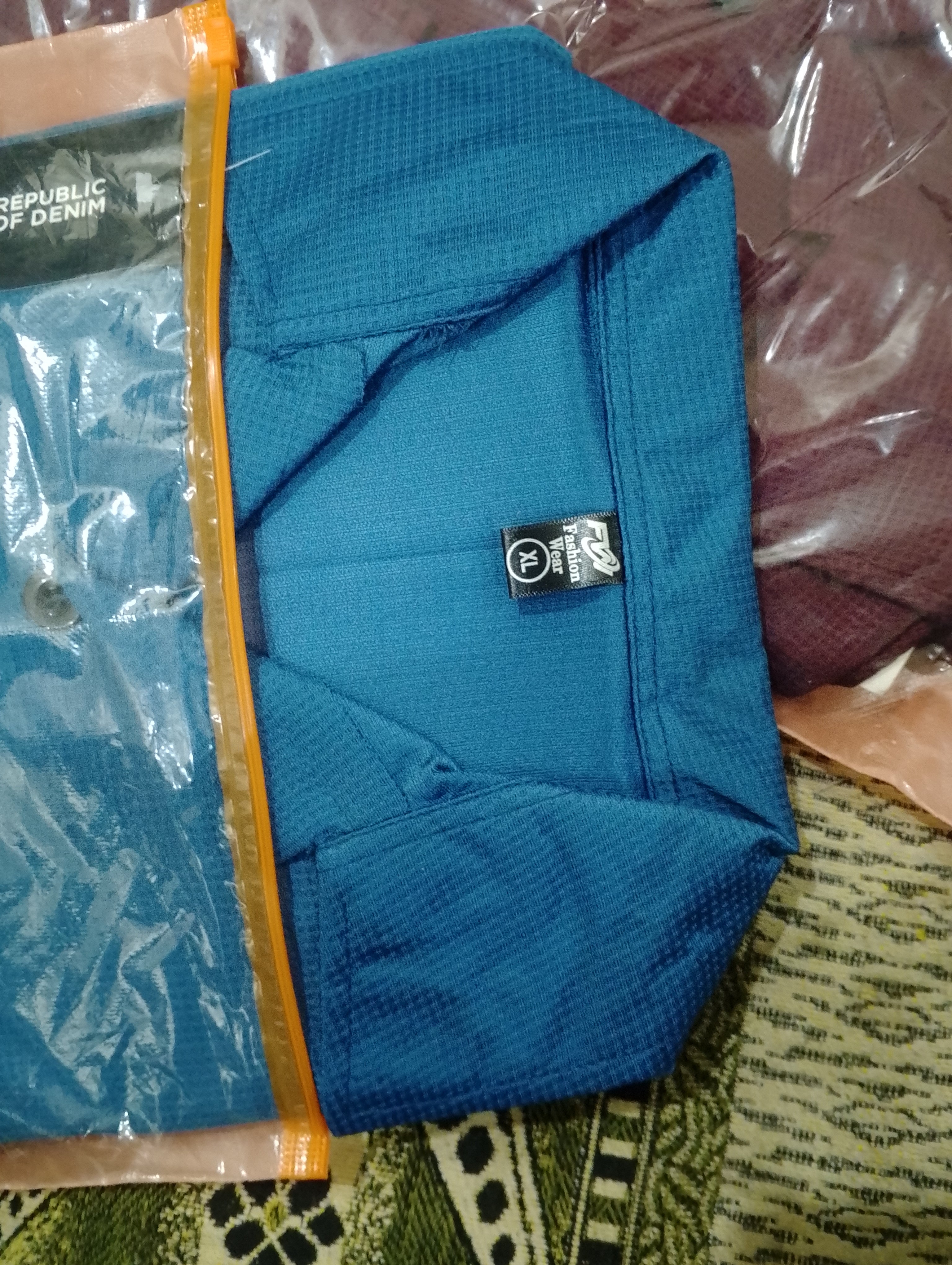 3pc Premium Co-ord Set for mens -  Waffel  Thunder SKY Blue