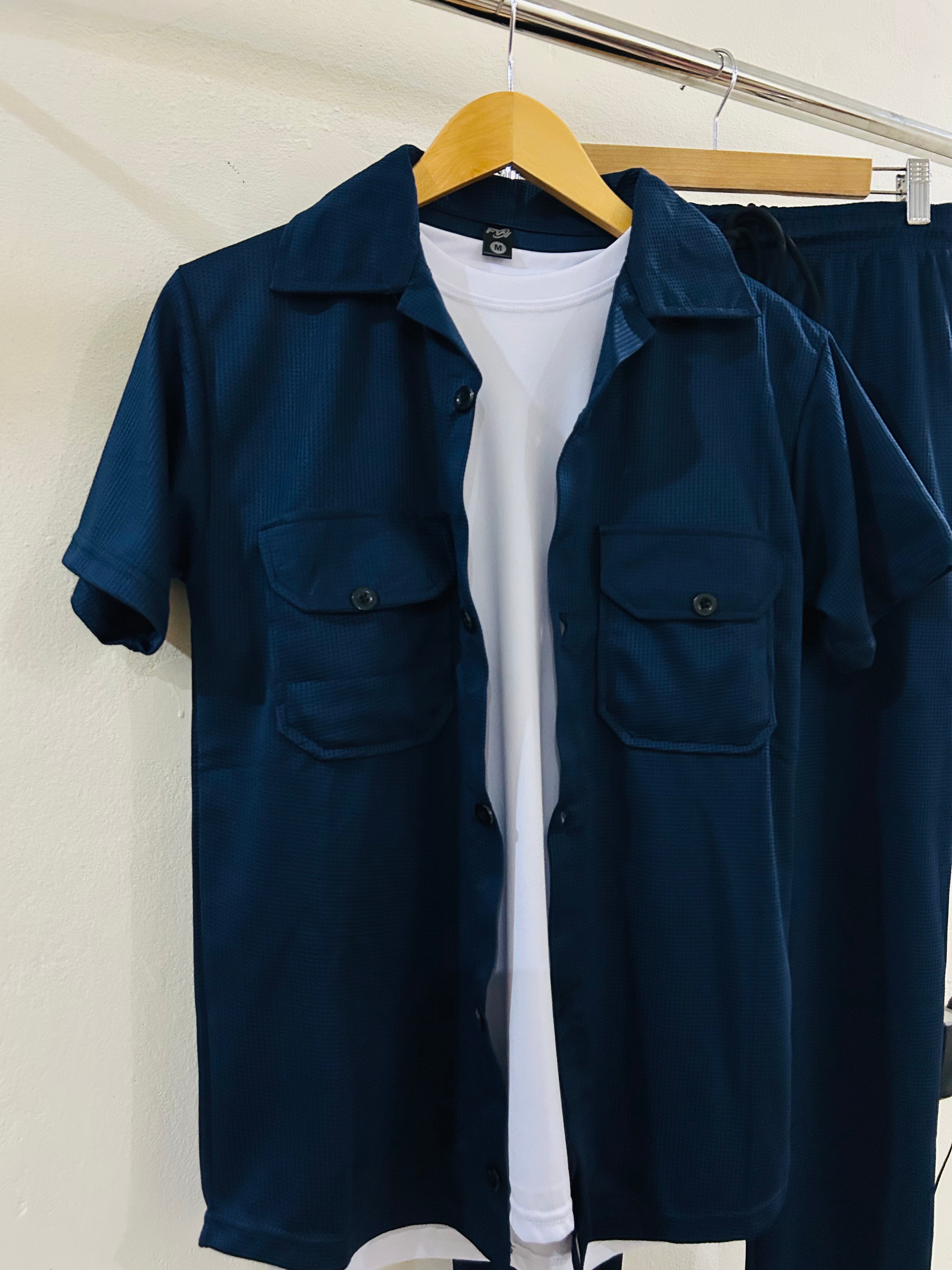 Premium Co-ord Set for mens -  Blue