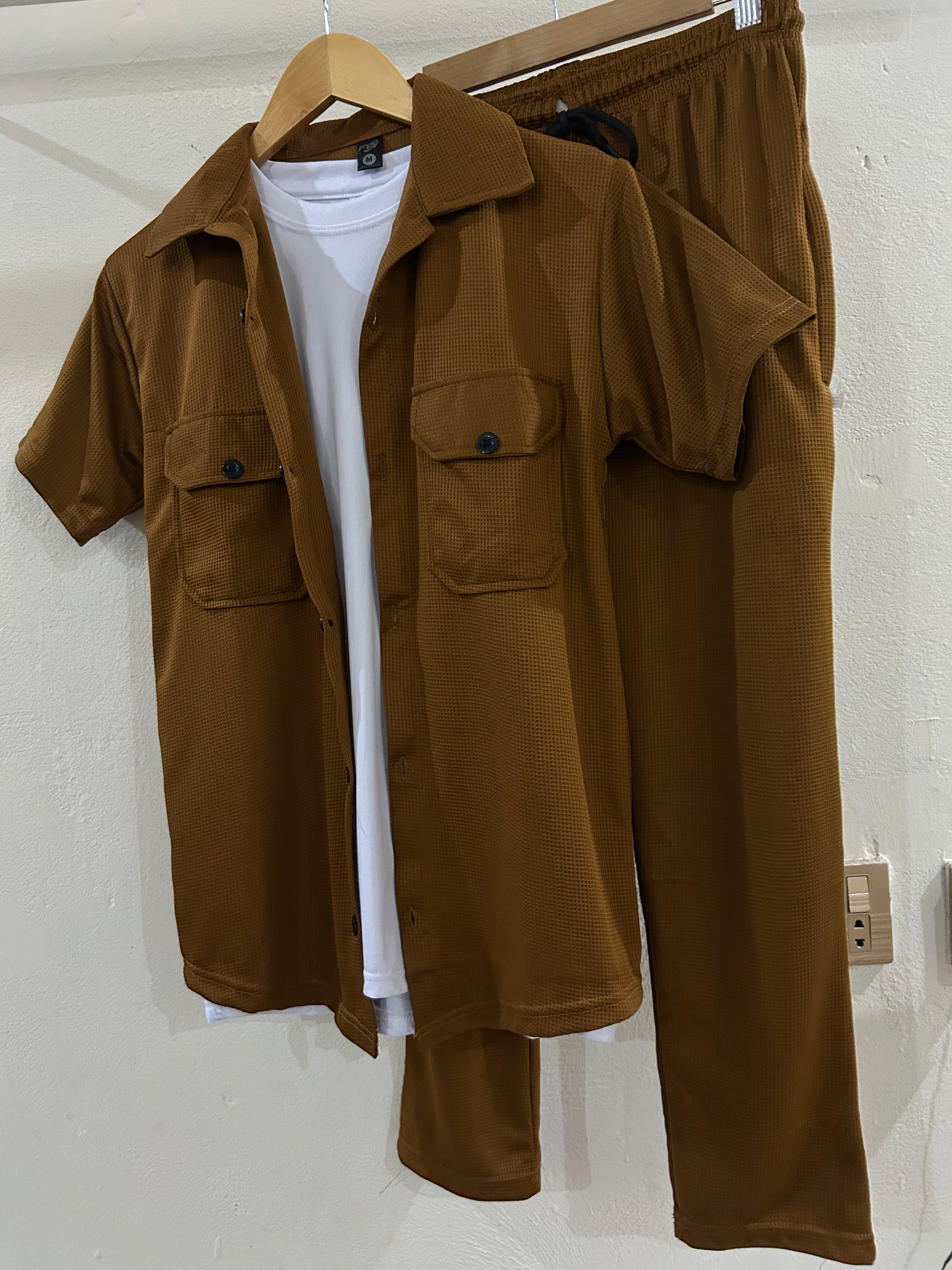Premium Co-ord Set for mens - Brown