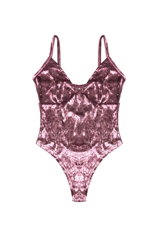 Mesh Bodysuits for a Bold and Edgy Fashion StatementPink Velvet Bodysuit