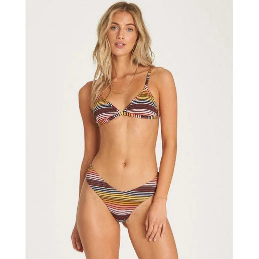 Floral - printed bikini for a feminine and colorful beach vibeBillabong Sun Fall Fix Tri Bikini Top