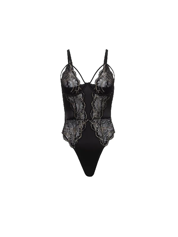 Mesh Bodysuits for a Bold and Edgy Fashion StatementDakota Cage Lace Bodysuit Teddy