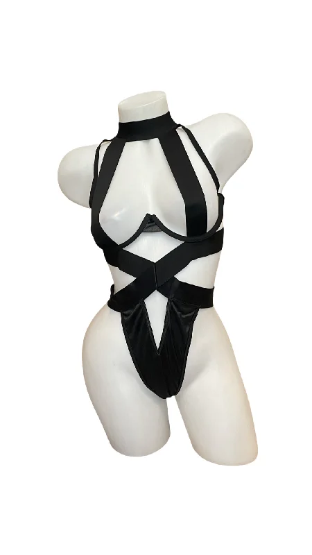 Button - Front Bodysuits with a Classic and Timeless AppealBodysuit with Underwire Black