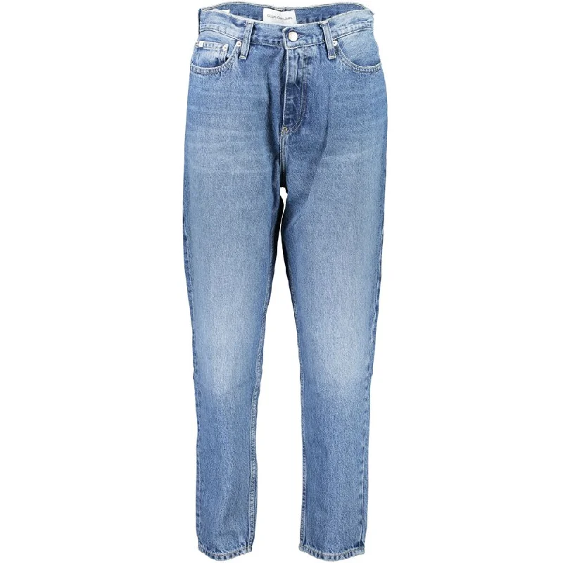 Calvin Klein blue Cotton Jeans & Women's Pant