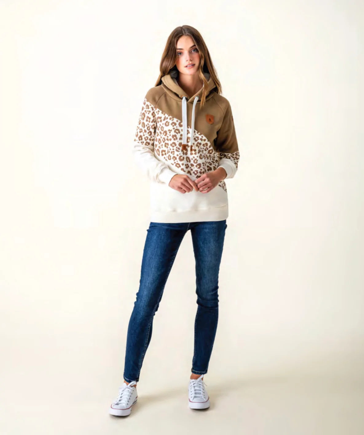 Mock - Neck Women Sweater for a Modern TwistWanakome Leopard Starfish