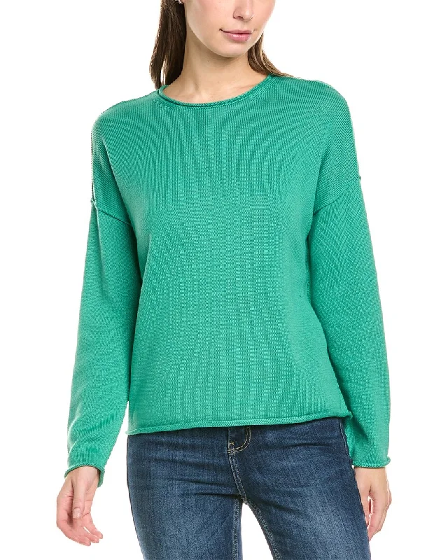 Cable - Knit Women Sweater with Intricate PatternsEILEEN FISHER Boxy Pullover