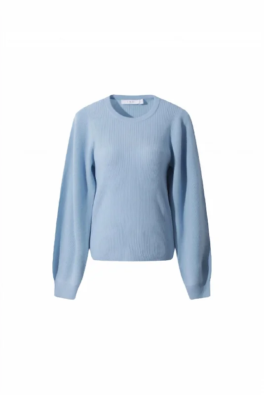 Organic Cotton Women Sweater for an Eco - Friendly ChoiceIdaya Sweater In Light Blue