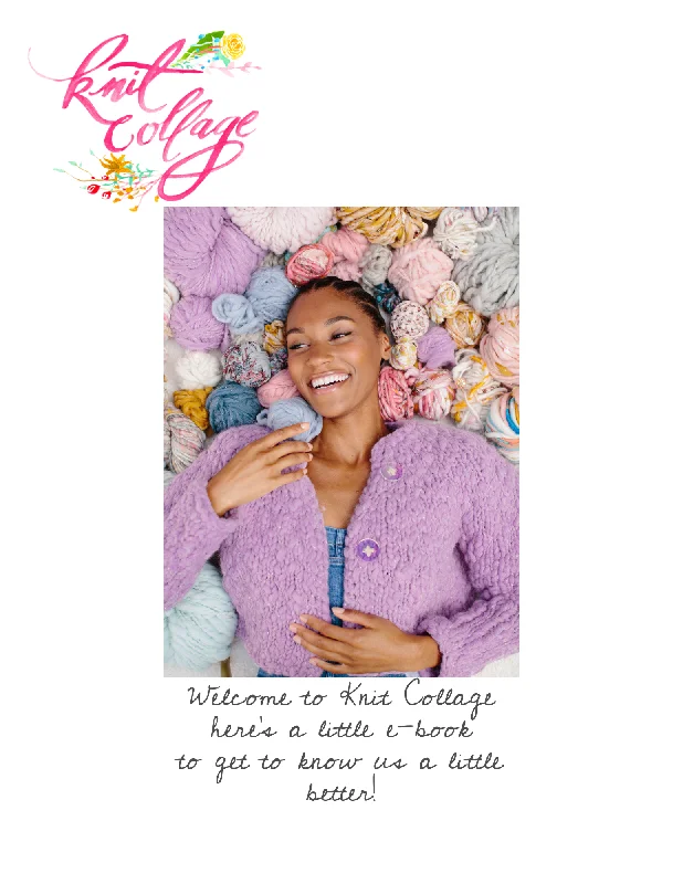 Plus - Size Women Sweater with a Flattering FitKnit Collage Yarn Tour E-Book