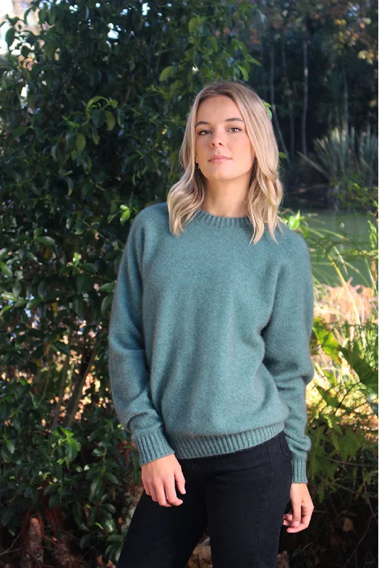 Hand - Knitted Women Sweater with Artisanal CharmLothlorian Crew Neck Sweater