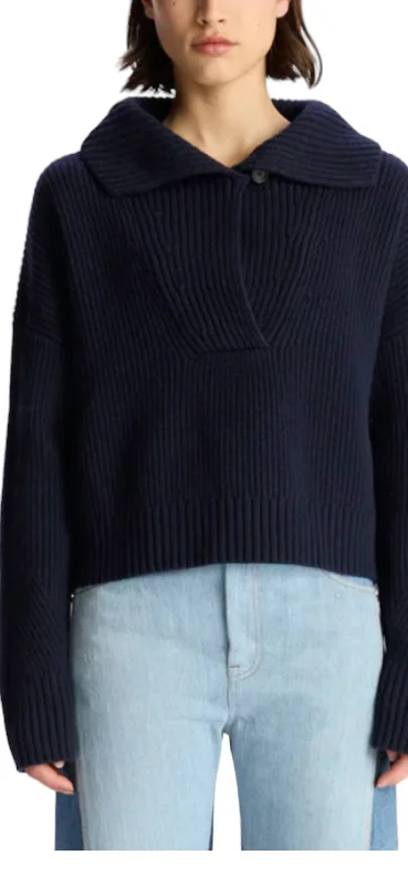 Lightweight Women Sweater for Spring and FallShea Sweater In True Navy