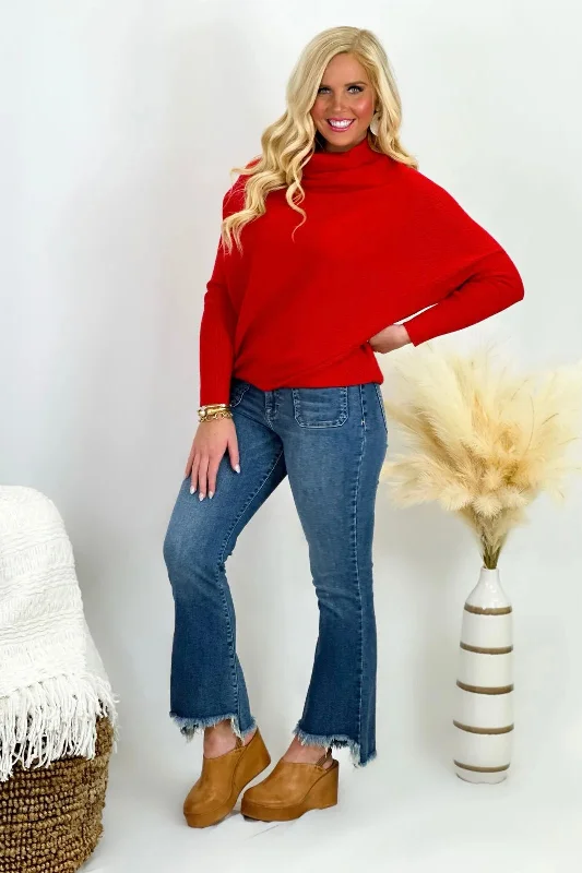 Cashmere Women Sweater with a Luxurious Soft TouchTomato Turtle Neck Sweater