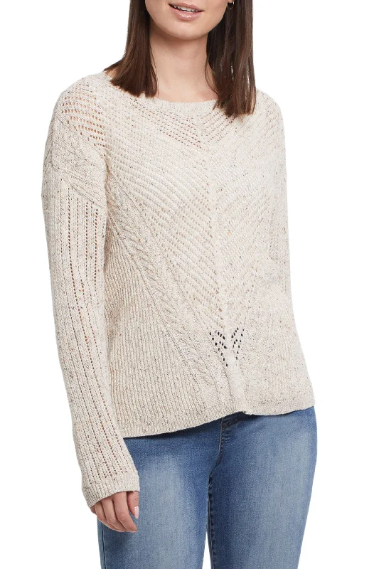 Mock - Neck Women Sweater for a Modern TwistTribal 10620 L/S Scoop Neck Sweater