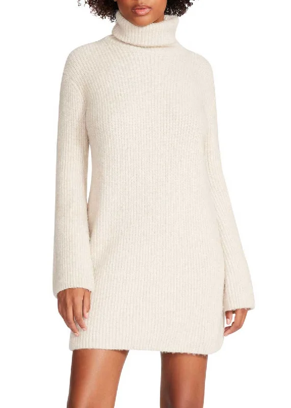 Shift Women Dress with a Simple and Classic Design for Everyday WearAbbie Sweater Dress - Oatmeal