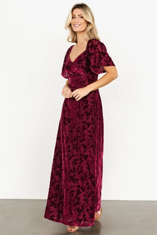 Mini Women Dress with a Short Hem for a Young and Trendy StyleEverley Velvet Maxi Dress | Mulberry