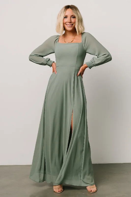 Mini Women Dress with a Short Hem for a Young and Trendy StyleGiselle Maxi Dress | Eucalyptus