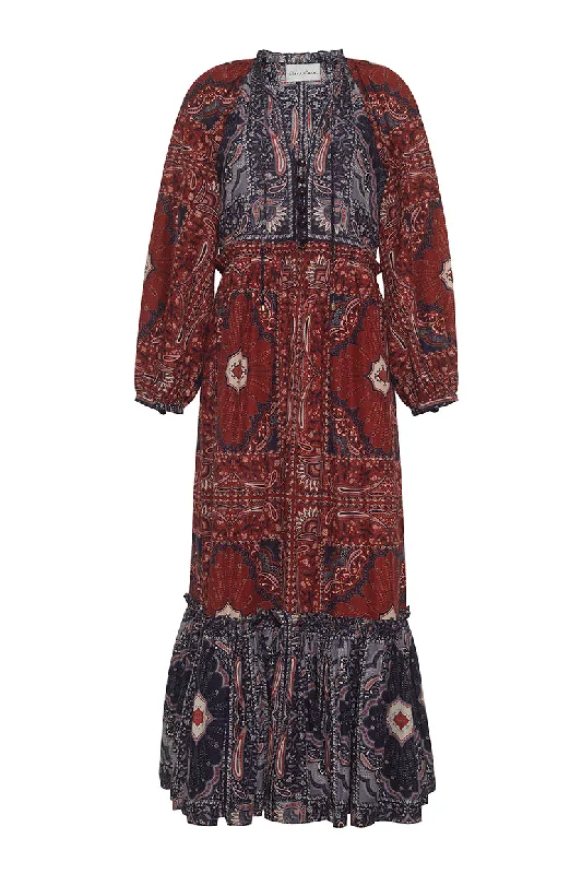 Maxi Women Dress with Floral Print for a Bohemian VibeMari Dress