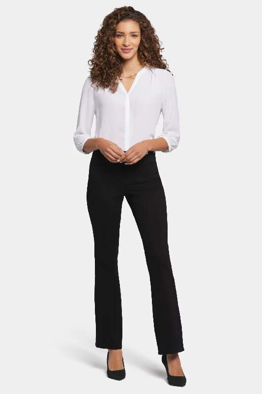 Embellished women jeans with studs or rhinestones for a glamorous touchBlake Slim Flared Jeans In Petite - Black