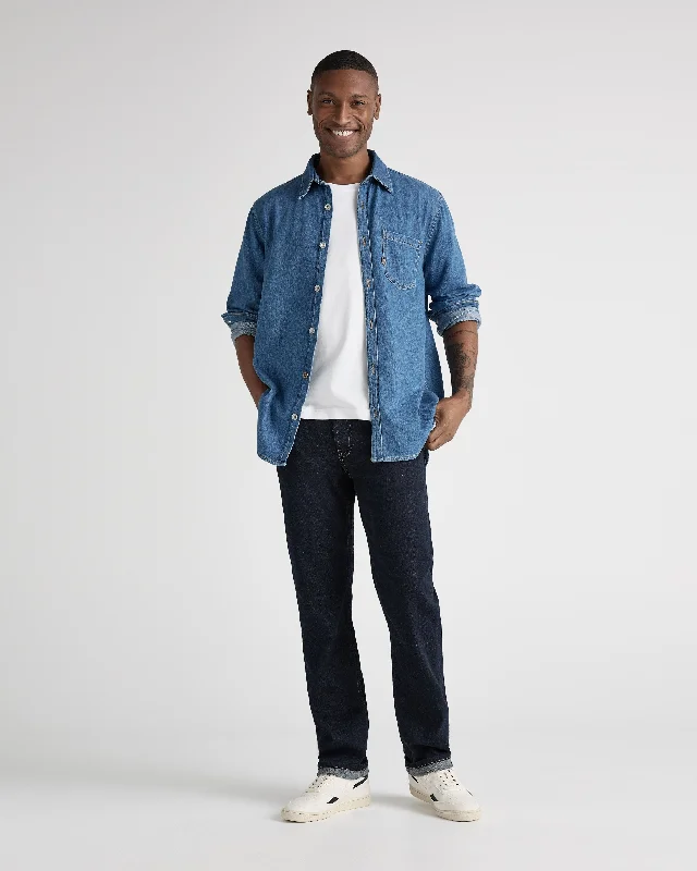 Mom jeans for a nostalgic and casual lookChris Denim Shirt - Medium Stone