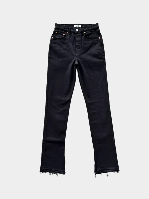 Bootcut women jeans to complement various shoe stylesHigh Black Jeans