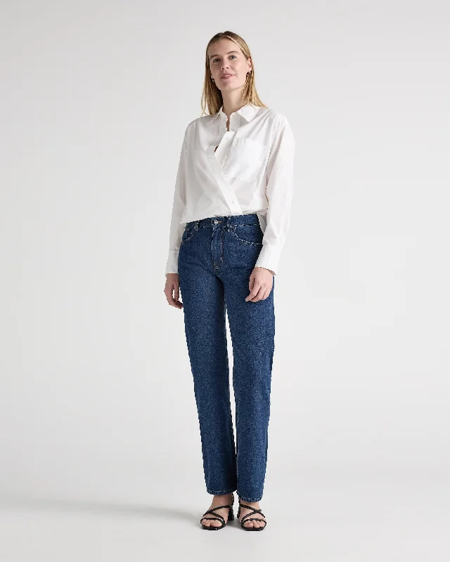 Acid - wash women jeans with a retro finishJamie Mid Loose - Stone Indigo