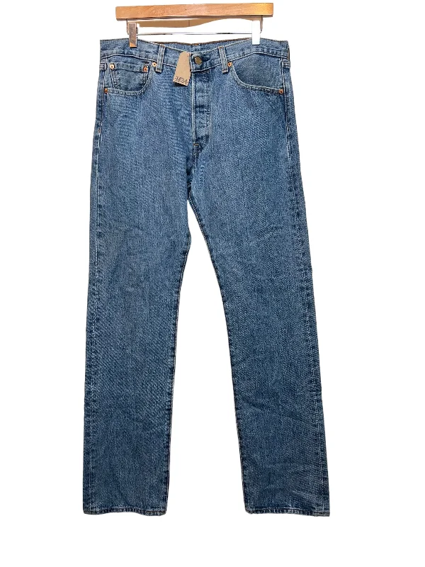 High - rise flare women jeans for a 70s - inspired lookLevi's 501 Blue Jeans (W33")