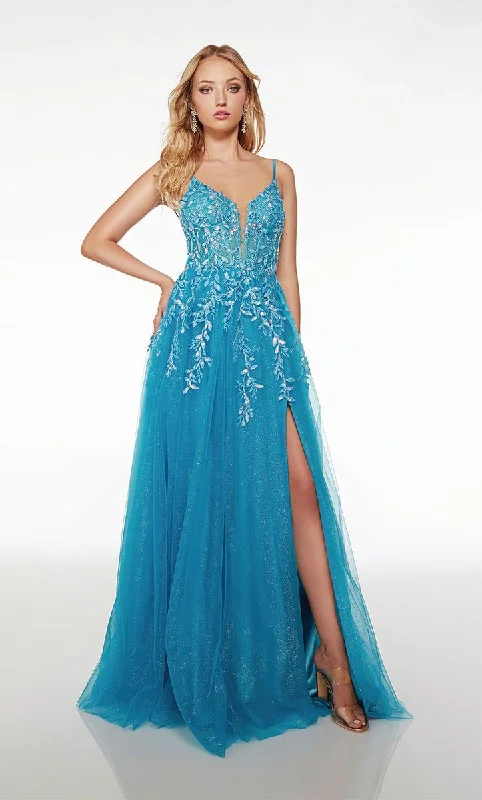 Mermaid - Style Women Dress with a Fitted Silhouette for Special OccasionsAlyce Corset Lace Prom Dress 61623