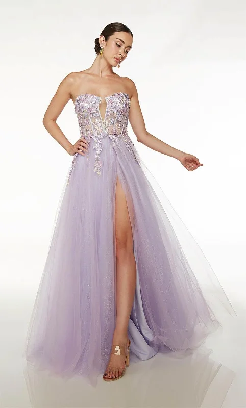 Wrap - Style Women Dress with Adjustable Fit for All Body TypesAlyce Prom Dress 61654