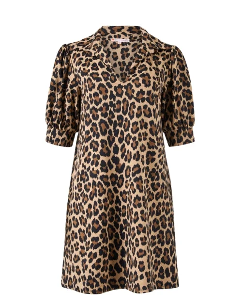 Long - Sleeve Women Dress in Velvet for a Luxurious Winter LookEmerson Leopard Print Dress