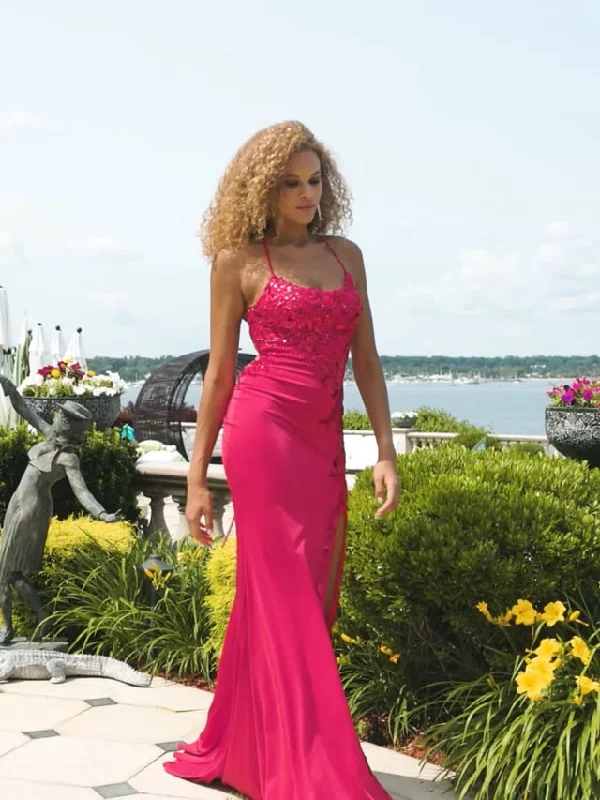 Mermaid - Style Women Dress with a Fitted Silhouette for Special OccasionsFaviana Asymmetrical Prom Dress 11017