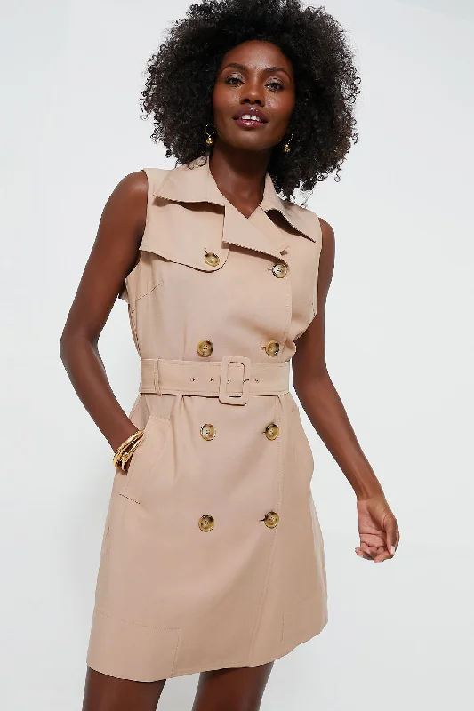 Mini Women Dress with a Short Hem for a Young and Trendy StyleKhaki Milla Dress