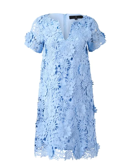 Printed Abstract Women Dress for a Modern and Artistic AppealLulu Blue Lace Dress