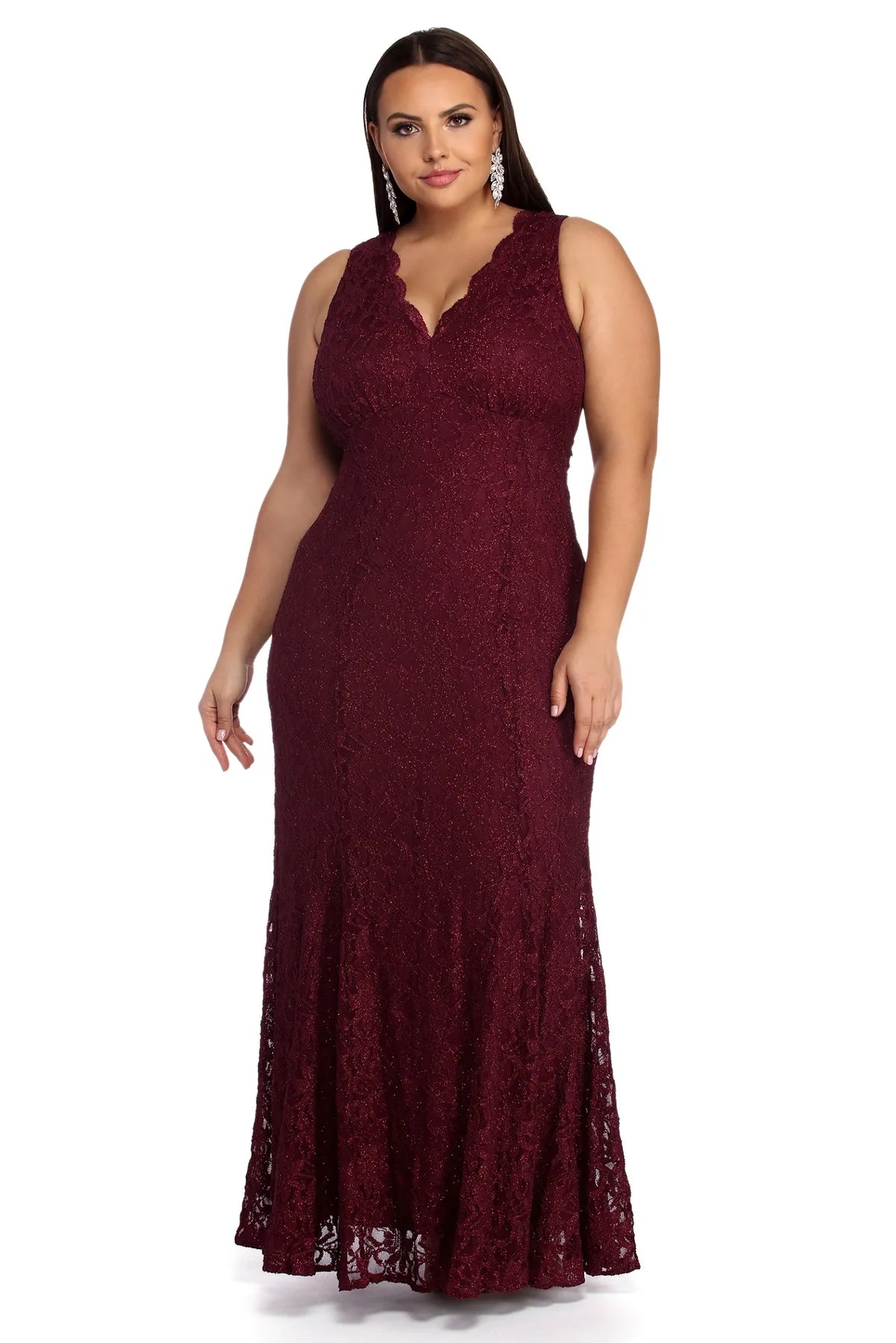 Halter Neck Women Dress to Show Off the Shoulders and NecklinePlus Nicki Formal Glitter Dress