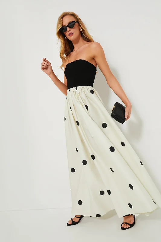 Ball Gown Women Dress with a Full Skirt for a Princess - like LookPolka Dot Frankie Dress