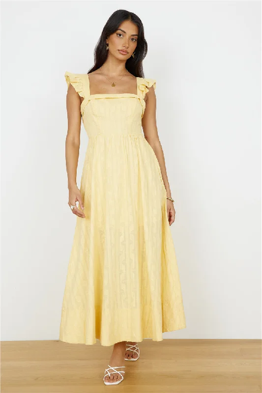 Mini Women Dress with a Short Hem for a Young and Trendy StyleSalty Air Maxi Dress Yellow