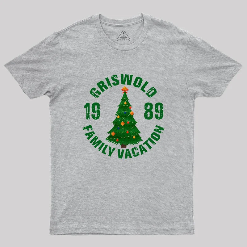 Striped Women T Shirt in a Classic PatternChristmas Tree Griswold 1989 Geek T-Shirt