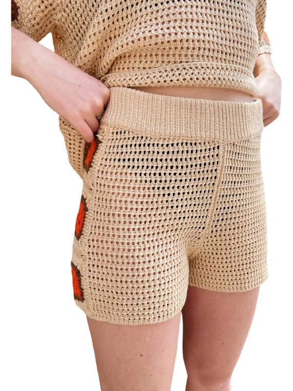 Crochet Short In Natural