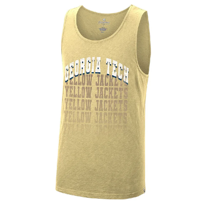 Distressed Women T Shirt with a Laid - Back AestheticGeorgia Tech Yellow Jackets Scorcher Tank Top