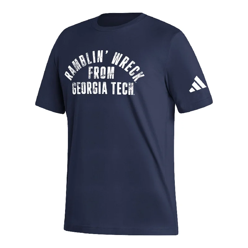 Ringer T Shirt Women with Retro - Inspired StripesGeorgia Tech Yellow Jackets Adidas Vault T-Shirt