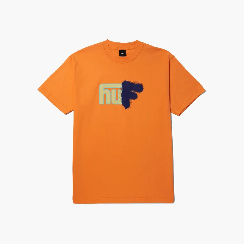 Embroidered Women T Shirt with Intricate DetailsUpside Downtown S/s Tee Tangerine