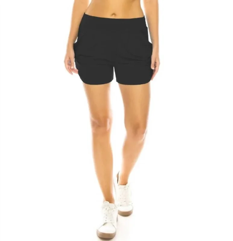 Lounge Shorts With Pockets In Charcoal