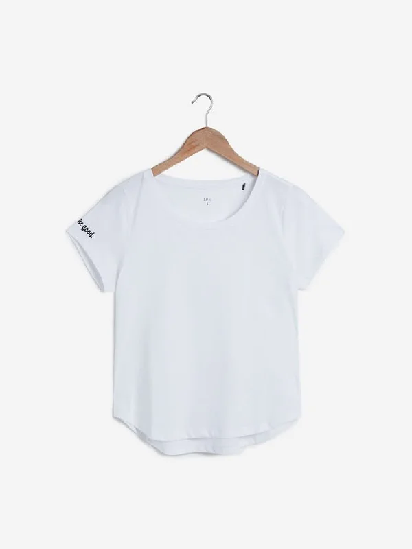 LOV White Pure Cotton T-Shirt