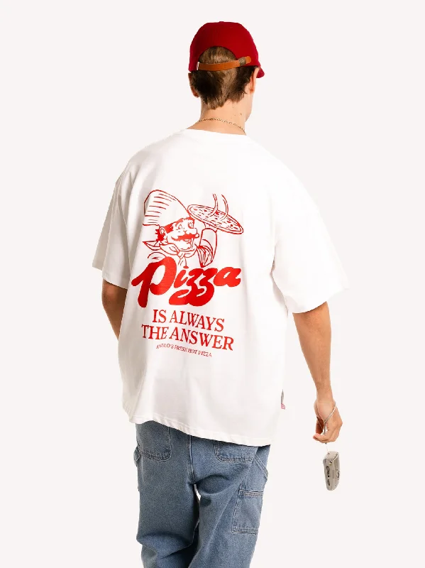 Striped Women T Shirt in a Classic PatternPizza Is Always The Answer T-Shirt