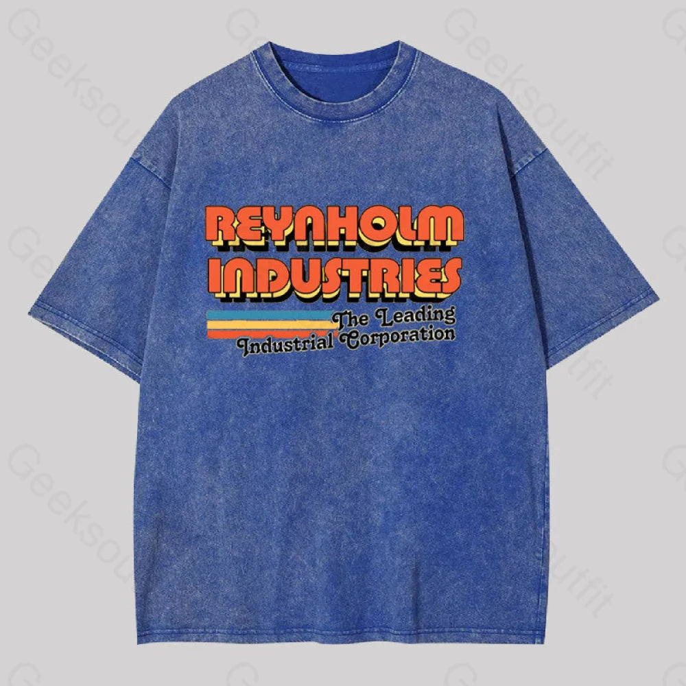 Distressed Women T Shirt with a Laid - Back AestheticReynholm Industries IT Crowd Washed T-shirt