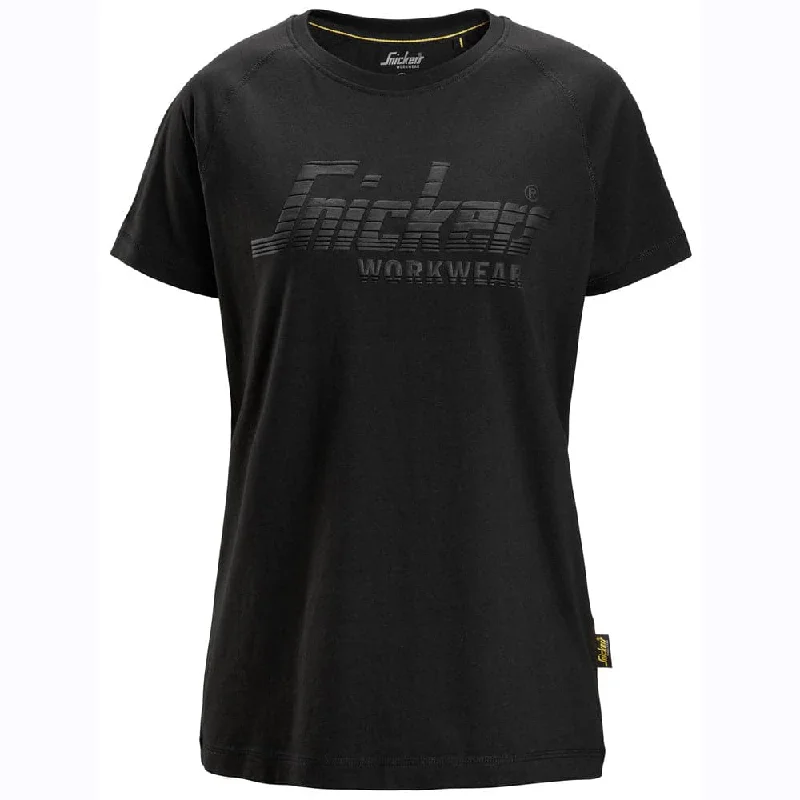 Crew Neck Women T Shirt with a Timeless DesignSnickers 2597 Women's Logo Work T-Shirt