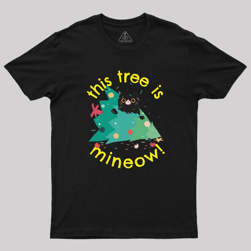 Sheer Women T Shirt for a Stylish and Alluring LookThis Tree Is Mineow - Funny Cat Christmas T-Shirt