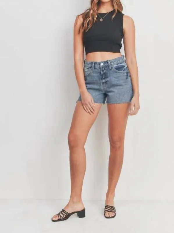 Vintage A-Line Short In Denim